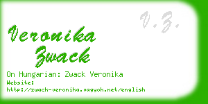 veronika zwack business card